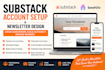 substack setup, substack newsletter design, beehive setup substack design