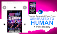 make your ai generated flyer print ready