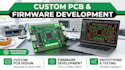 develop custom pcb and embedded firmware for industrial electronics