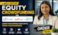 setup equity crowdfunding on wefunder, seed invest, and startengine