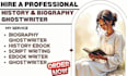 write history ebook, script, biography, ghostwriting