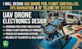 design uav drone pcb, flight controller, gps navigation and rf telemetry system