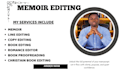 professionally edit your book and proofread your memoir