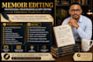 professionally edit and proofread your memoir