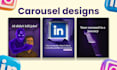 design carousel posts for personal brands