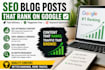 write SEO blog posts and articles that rank on google