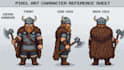 create professional pixel art reference sheets and character sheets