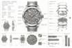 design 3d cad watch technical, luxury watch, skeleton watch technical drawing