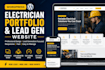 design wordpress electrician portfolio lead gen site