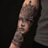 custom an abstract black tattoo design