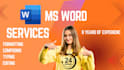 design edit and format ms word documents professionally