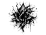 custom an abstract black tattoo design