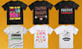 create graphic t shart and custom text design