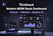 build modern mern stack web app with nextjs tailwind shadcn dashboard