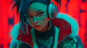 design anime character, a cyberpunk character