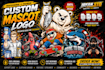 create custom mascot logo illustratration