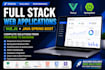 build full stack web apps using vue and java