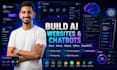 develop an ai website, ai chatbot, and ai web application using python and react