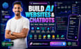 develop an ai website, ai chatbot, and ai web application using python and react