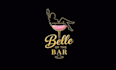 design bar glam mobile bar tending brand logo