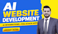 ai website development, full stack website, ai software developer, ai engineer