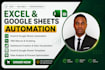 build automated excel data system, google sheets and power bi dashboards