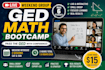 coach a live weekend ged math group bootcamp to pass your test
