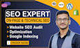 do on page and technical SEO, website audit, google search console and indexing