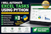 automate excel tasks using python
