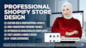design professional shopify dropshipping store, e commerce website, online store