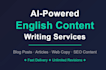 write professional english content with ai