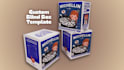 design custom blind box packaging template dieline print ready