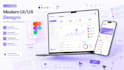 design a clean and modern UI UX website or app interface