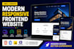 build a modern responsive website using HTML CSS javascript
