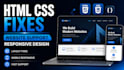 fix HTML CSS and website issues