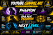 design gaming youtube banners and channel art