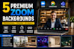 create custom zoom, teams and google meet backgrounds
