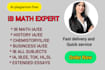 do perfectly do ib math ia, history ia, business and chemistry ia
