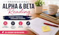 ya beta reader romance beta reader alpha read fiction book scifi beta reader