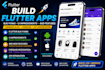 do flutter app development and improve existing app