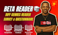 beta read manuscript, fill readers questionaires, provide critique, beta reader