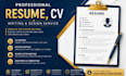 write a powerful resume CV and linkedin optimization