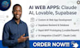 build full stack ai web apps using claude ai, lovable, and supabase