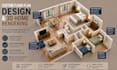 do luxury interior design and 3d home rendering, custom floor plan solutiond