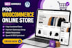 create a professional woocommerce online store