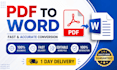 convert PDF to word accurately and quickly