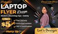 design professional laptop flyer