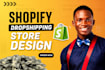 setup ecommerce dropshipping store, shopify website development, store redesign
