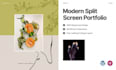 design wordpress split screen portfolio website