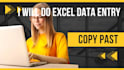 do data entry,copy paste,typing and clean your business